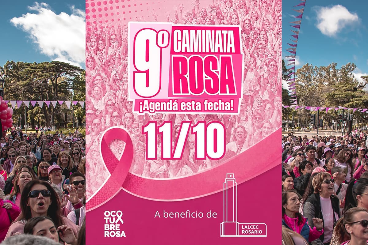 Rosario se prepara para la 9° Caminata Rosa con actividades de prevención del Cáncer de Mama