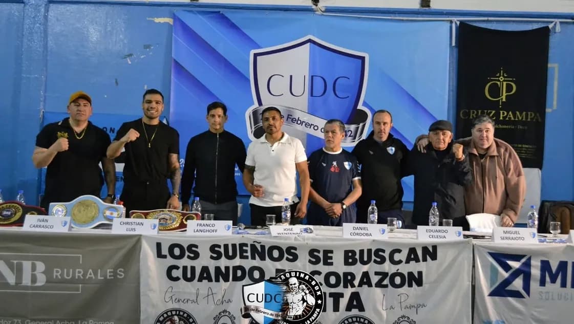 General Acha tendrá una velada de boxeo profesional con el campeón argentino crucero como protagonista