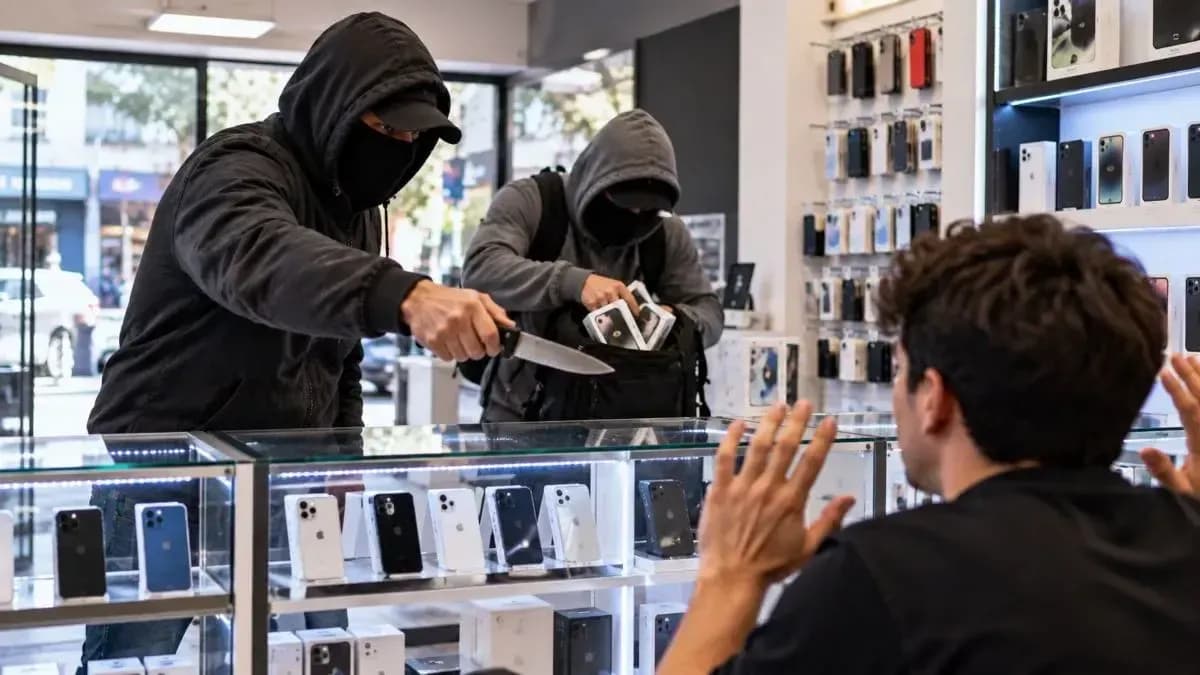 Robaron siete iPhone de un comercio del centro de San Nicolás tras amenazar a un empleado